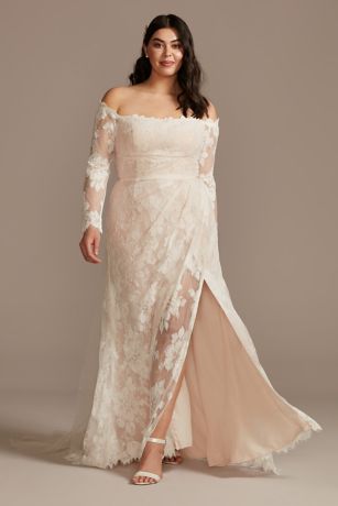 Long Sleeve Plus Size Wedding Dress ...